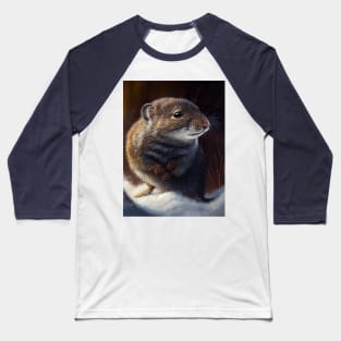 Arctic Shrew - Oil Paint Baseball T-Shirt